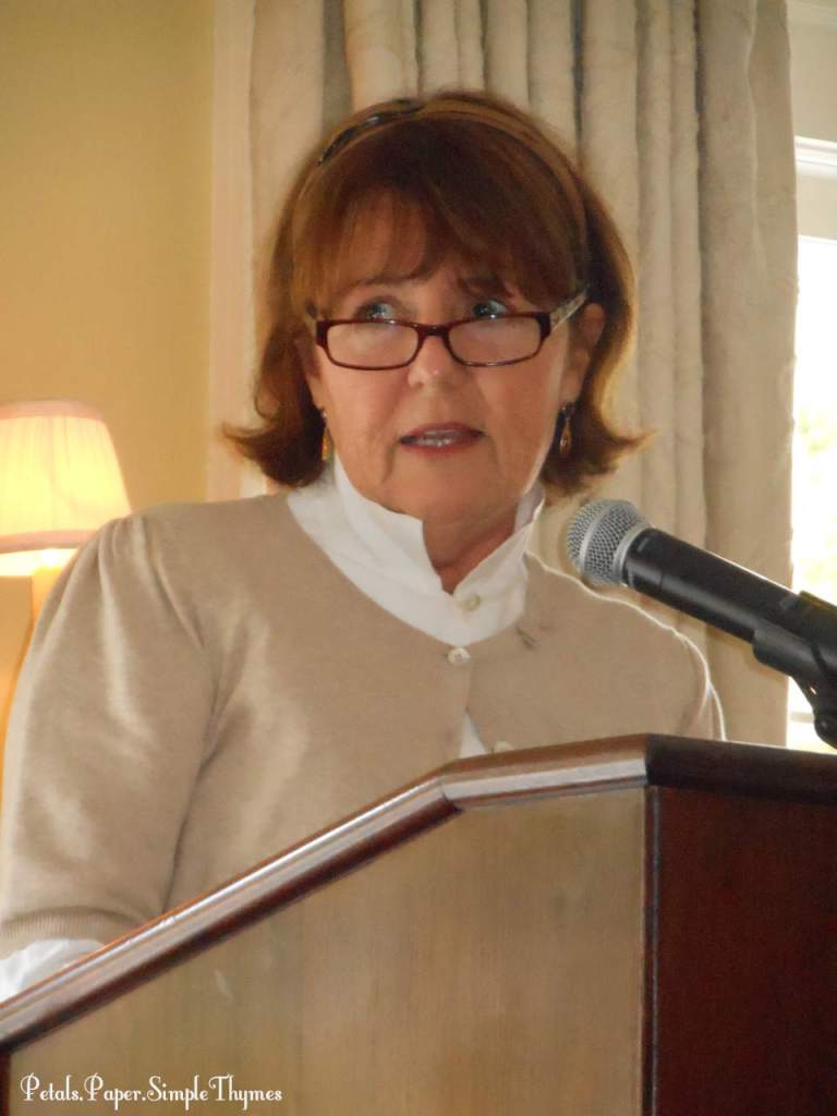 Susan Branch speaking at Westmoreland Country Club